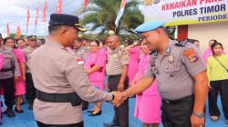 49 Personel Bintara Polres TTS Terima Raport Kenaikan Pangkat