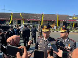 HUT Ke-80 Polri, Polres Cimahi Gelar Aksi Pengamanan dan Simulasi Penanganan Aksi Tawuran