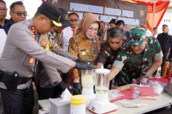 Pemusnahan Narkoba Warnai HUT ke-80 Bhayangkara di Polres Sukoharjo