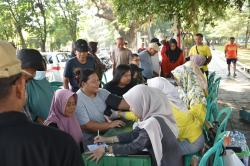 Peduli Kesehatan Warga, Kodim 0717 Grobogan dan Jajaran Koramlil Gelar Pemeriksaan Kesehatan Gratis