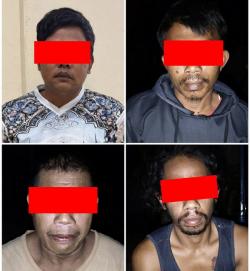 Polres Mesuji Ungkap Kasus Pembunuhan Tapir Dilindungi, Empat Warga Register 45 Diamankan