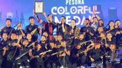 Aksi 100 Pemain Kulcapi di HUT ke-436 Kota Medan Raih Rekor Dunia