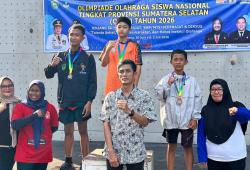 Atlet Panjat Tebing SMPN 9 Rebut 2 Emas untuk Palembang di O2SN Tingkat Provinsi 2026