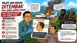 Pilot AMA Diduga Ditembak dari Jarak Dekat, Hasil Forensik Ungkap Luka Tembak Tempel di Wajah