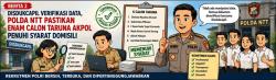 Tegaskan Seluruhnya Lolos Verifikasi, Polda NTT Buka Fakta Domisili 6 Calon Taruna Akpol