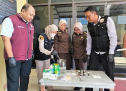 Tegas, Ditresnarkoba Polda Jateng Musnahkan Barang Bukti Sabu Atas Tersangka RS