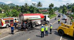 Sempat Gegerkan Warga, Begini Kondisi Terkini Mobil Tangki BBM yang Terbakar di Cianjur