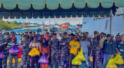 Koarmada III Gandeng Nelayan Tual Perangi Illegal Fishing Lewat Baksos dan Layanan Kesehatan 