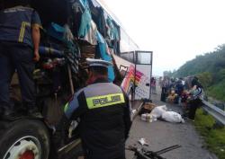 BREAKING NEWS: Bus Pelangi Hantam Truk Tronton di Tol Pekanbaru-Dumai, 2 Tewas Termasuk Balita