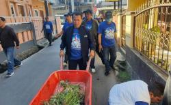 Gerakan Indonesia Asri, Anggota Dewan Hingga Kader Partai Turun Bersihkan Jalan Lingkungan