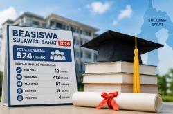 Pemprov Sulbar Umumkan 524 Penerima Beasiswa, 81 Magister 16 Doktor dan 413 Mahasiswa S1