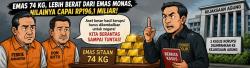 Emas Sitaan 74 Kg Lebih Berat dari Emas Monas, Publik Soroti Nilai Fantastis Rp196,1 Miliar