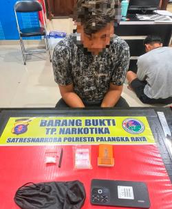 Diduga Edarkan Sabu, Pria 26 Tahun Ditangkap Satresnarkoba Polresta Palangka Raya
