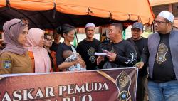 Laskar Pemuda Al-Faruq Salurkan Bantuan untuk Korban Kebakaran Gang Sari 45 Palangka Raya