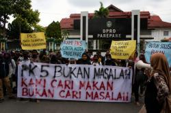 PKL Parepare Protes Penertiban, Minta Pemerintah Jangan Pilih Kasih