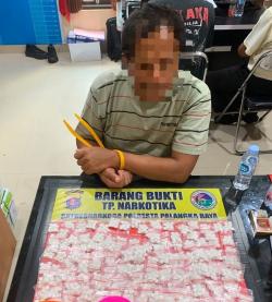 Satresnarkoba Polresta Palangka Raya Tangkap Pria dan Sita 1.600 Butir Narkotika