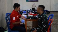 Bakti Kesehatan TMMD Kodim Purworejo, Warga Antusias Ikuti Donor Darah dan Pengobatan Gratis