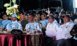 Turnamen Domino hingga Doorprize Semarakkan Nobar Piala Dunia 2026 di Makodim Gowa