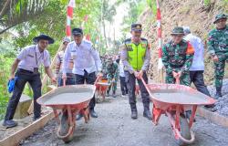TMMD Banjarnegara Dimulai, Bangun Jalan 737 Meter hingga Perbatasan Banyumas