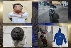 Aksi Curanmor Terekam CCTV, Pelaku Ditangkap Kurang dari 24 Jam di Sragen