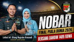 Nobar Gratis Final Piala Dunia 2026 di Makodim Gowa, Doorprize Melimpah Siap Dibawa Pulang!