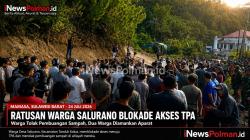 Warga Salurano Mamasa Bertahan Tolak TPA, Aksi Blokade Jalan Berakhir Ricuh