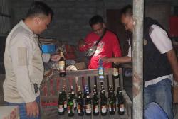Tekan Peredaran Miras, Polres Bantul Razia 14 Lokasi dan Amankan  307 Botol