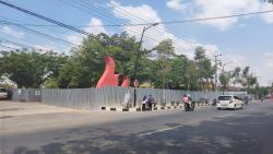 Dianggarkan Rp18,8 Miliar, Proyek Revitalisasi Taman Rajekwesi Bojonegoro Mulai Dikerjakan