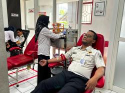 Puluhan Petugas Rutan Salatiga Donor Darah, Bantu Penuhi Stok PMI