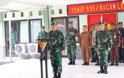 450 Prajurit Yonif 115/ML Dilepas ke Perbatasan RI–PNG