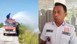 Kekeringan Melanda 1.000 Hektare Sawah di Sidrap, Mobil Damkar Diterjunkan Bantu Petani