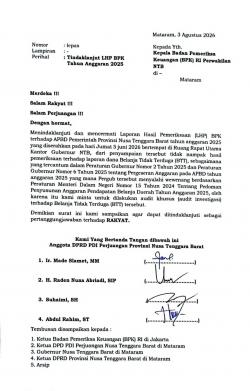Pergeseran BTT Rp484M Tak Muncul di LHP BPK RI, 4 Anggota DPRD NTB Minta BPK Audit Investigatif