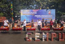 3 Juta Lebih Rokok Ilegal Dimusnahkan, Kerugian Negara Capai Rp4 Miliar Lebih