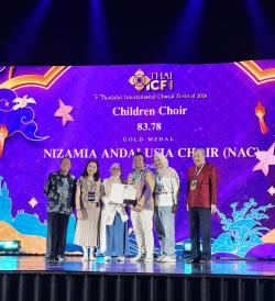 Bikin Harum Indonesia, Nizamia Andalusia Choir Rebut Gold Medal di The 3rd Thai ICF 2026