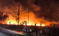 Kebakaran Hebat Hanguskan Hektaran Lahan Tebu di Ponorogo, Bikin Warga Panik