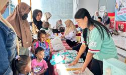 Puluhan Ibu & Balita Datangi Posyandu di Gerai Ritel, Cek Kesehatan dan Edukasi Tumbuh Kembang Anak