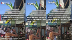 Bikin Haru! Kakek 90 Tahun Kibarkan Merah Putih Sambil Nyayikan Indonesia Raya, Ajarkan Nasionalisme