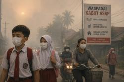 Kabut Asap Mulai Muncul, Dinkes Kukar Imbau Warga Gunakan Masker