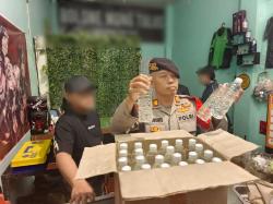 Ton Siaga Polres Sukoharjo Amankan Knalpot Brong dan 25 Botol Ciu Saat Patroli Kamtibmas