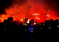 Kebakaran di Pondok Pesantren Syekh Burhanuddin Kampar Kiri, 290 Kamar Asrama Terbakar