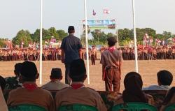 584 Pramuka Putra dan Putri Gunung Jati Bersaing Positif di Perkemahan Kwartir Ranting