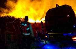 Lahan TNI AU Terbakar, 8 Hektare Ilalang Kering di Sindangbarang Ludes Dilalap Api