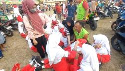 Gerak Jalan HUT ke 81 Kemerdekaan di Mojoagung Jombang, 15 Peserta Tumbang di Garis Finis