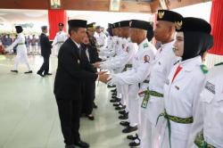 72 Paskibraka Bojonegoro Dikukuhkan Bupati, Siap Kibarkan Merah Putih pada HUT ke-81 RI