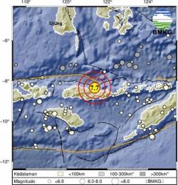 BREAKING NEWS : Gempa 7,7 SR Guncang Flores Timur Picu Peringatan Tsunami, Bima-Dompu Waspada