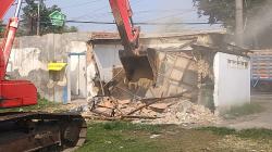 Ruko di Area Lapangan Untung Suropati Jombang Dibongkar Demi Muktamar NU 2026