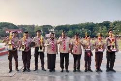 1.960 Anggota Pramuka Meriahkan Peringatan Hari Pramuka ke 65, Ini Pesan Bupati Grobogan