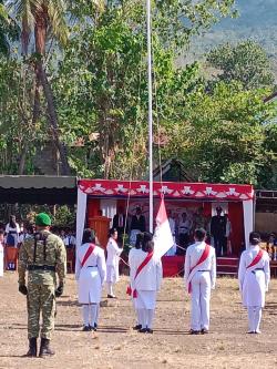 Semarak HUT ke 81 RI di Ile Boleng, Camat Dorong Desa Perkuat Pelayanan