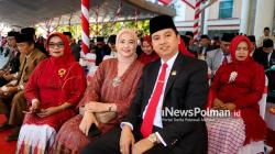 Hadiri HUT ke-81 RI di Polman, Rahmat Ichwan Bahtiar Datang Bersama Sang Istri