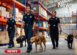 UPDATE: K9 Bea Cukai Deteksi 2,6 Ton Sabu Cair di Kapal Berbendera Tanzania